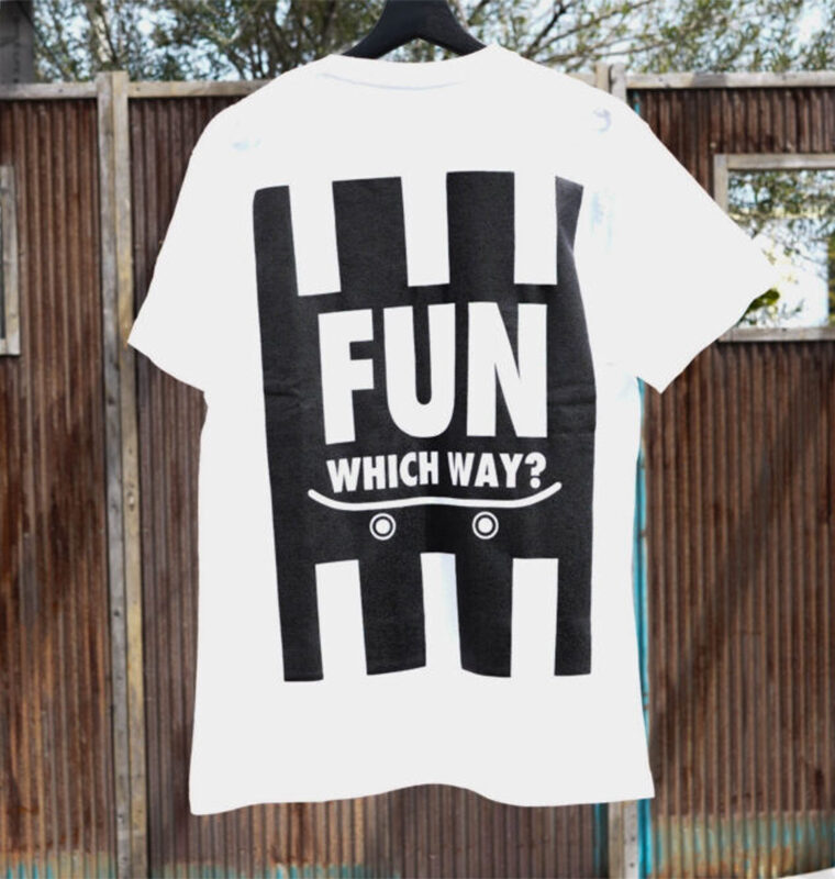 FUN Naughty T-shirt[STRIPE] 3カラー White×Black Black×White Black×Black 3サイズ M L XL