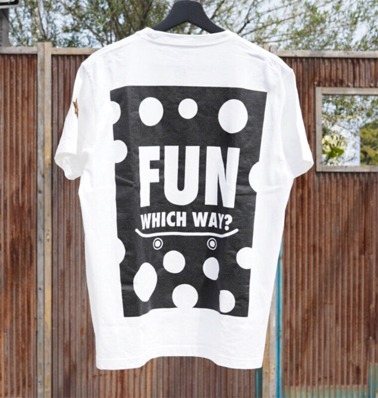 FUN Naughty T-shirt[DOT] 3カラー White×Black Black×White Black×Black 3サイズ M L XL