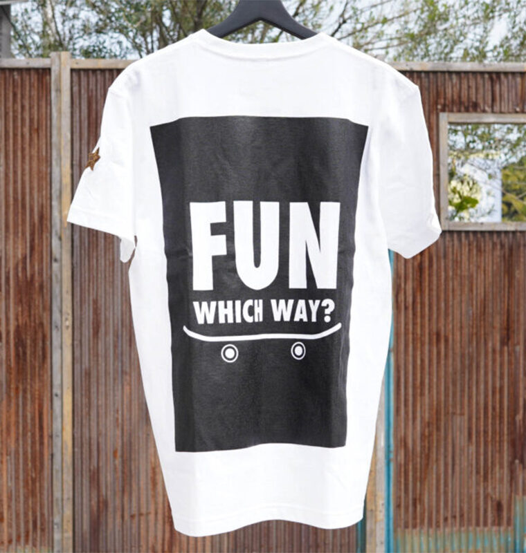 FUN Naughty T-shirt[BLACK] 3カラー White×Black Black×White Black×Black 3サイズ M L XL